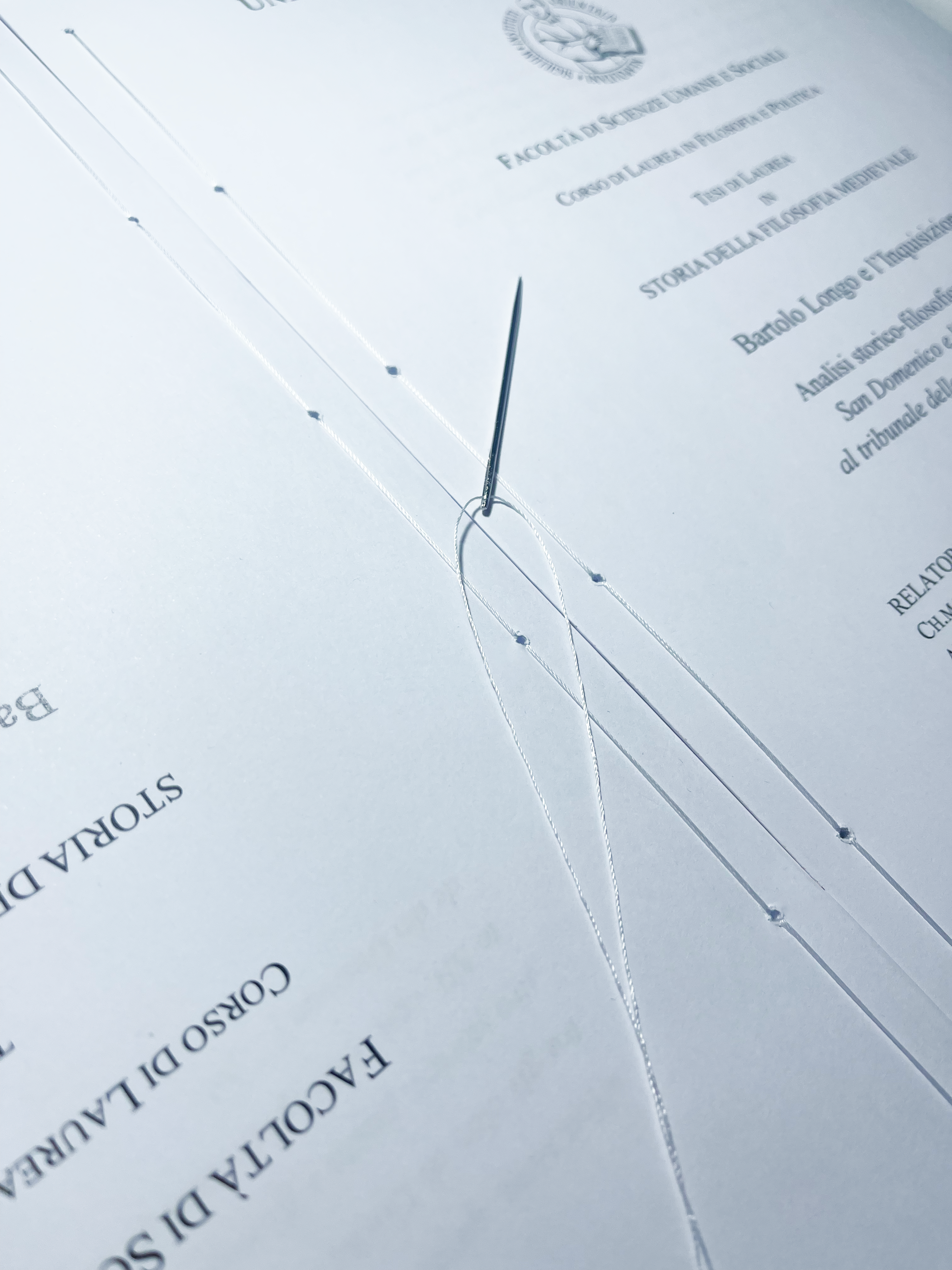 La rilegatura di una tesi 